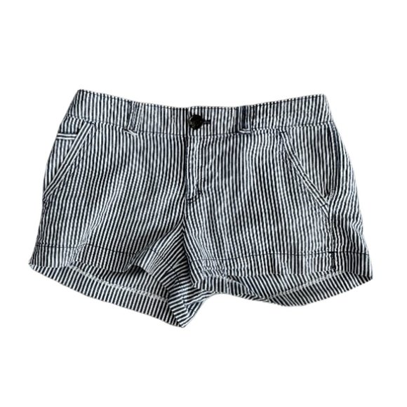 xxi Forever 21 Women's Black and White Stripe Shorts - Picture 1 of 4